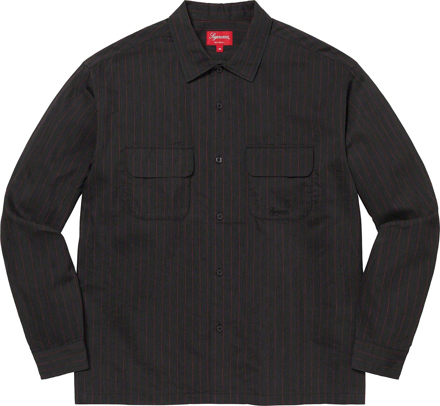 Pinstripe Linen Shirt view 11